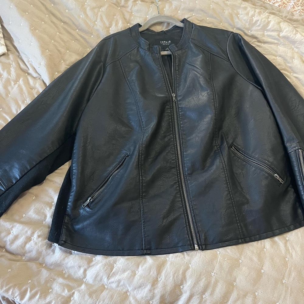 Torrid Black Faux Leather Jacket
